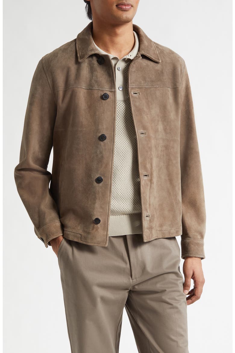 Suede Jacket, Main, color, LIGHT TAN26