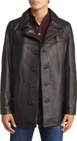 Schott NYC Cowhide Leather Car Coat | Nordstrom Schott NYC Cowhide Leather Car Coat | Nordstrom