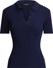 Lauren Ralph Lauren Rib Knit Polo Sweater