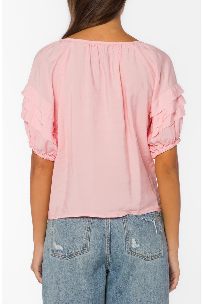 Tashia Puff Sleeve Top, Alternate, color, CORAL GLOW