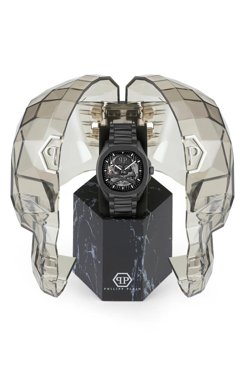 PHILIPP PLEIN Skeleton Spectre Bracelet Watch, 42mm, Alternate, color,