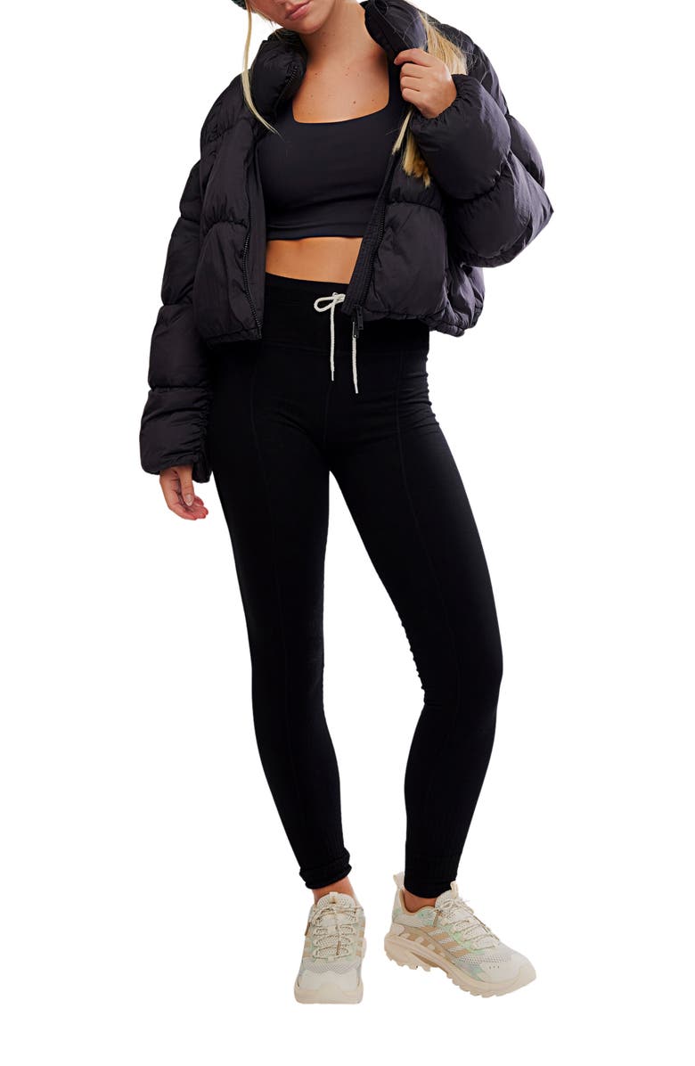 Free People Take Flight Jogger Leggings, Alternate, color, Black Combo