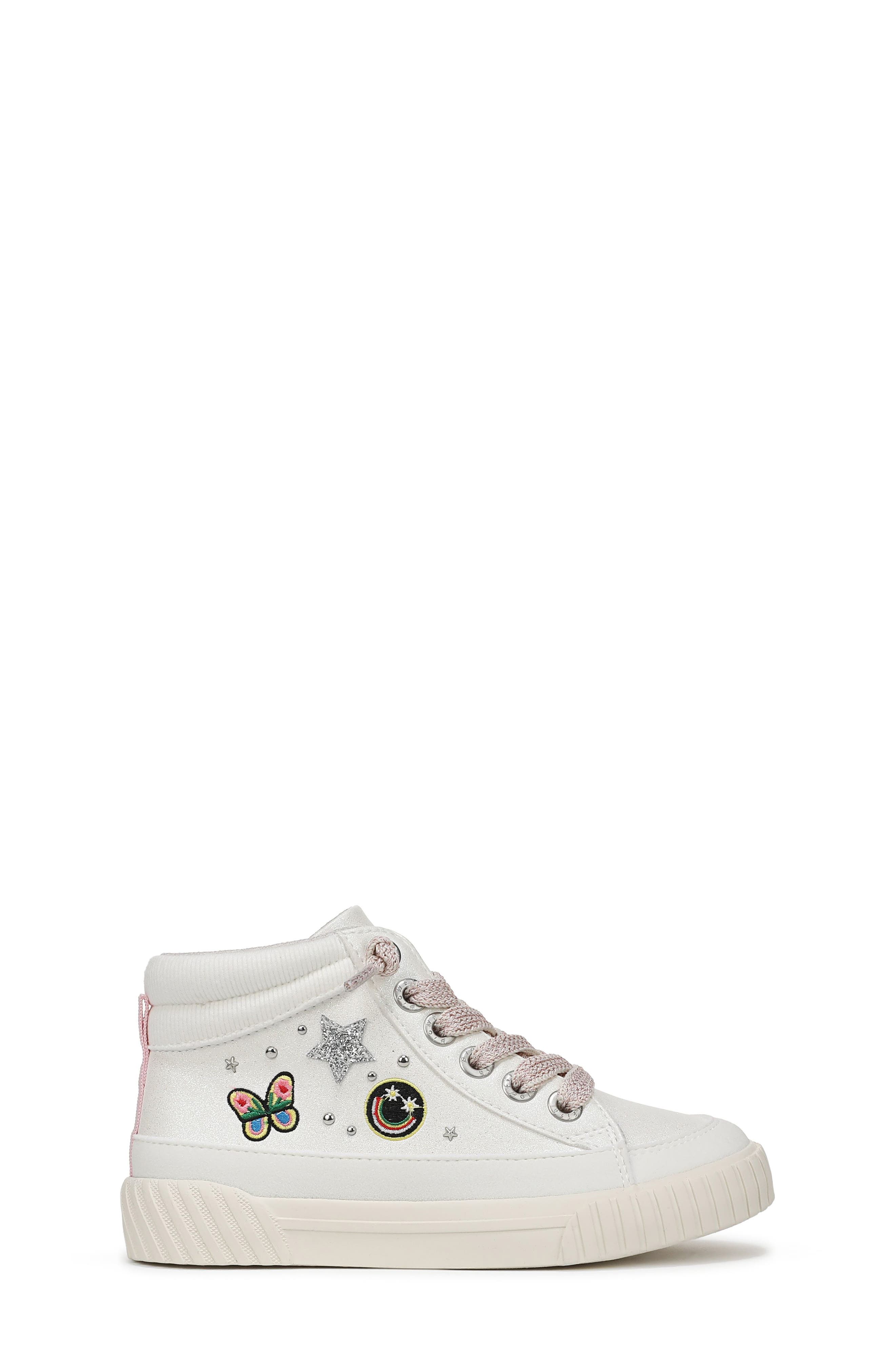 Blowfish Malibu Kids' Wander Up 3-K High Top Sneaker, Alternate, color, Cream