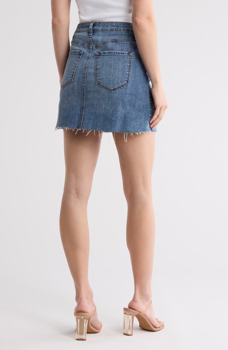 STS Blue Princess Seam Raw Hem Denim Miniskirt, Alternate, color, Fishtail