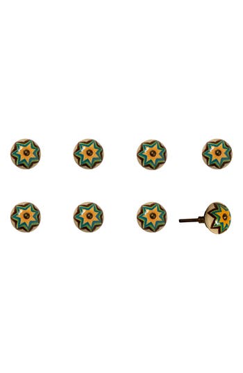 Kinetic 8-pack Knobs In Green Yellow Star