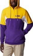 Columbia Men's Columbia Purple LSU Tigers Lodge Quarter-Zip Hoodie