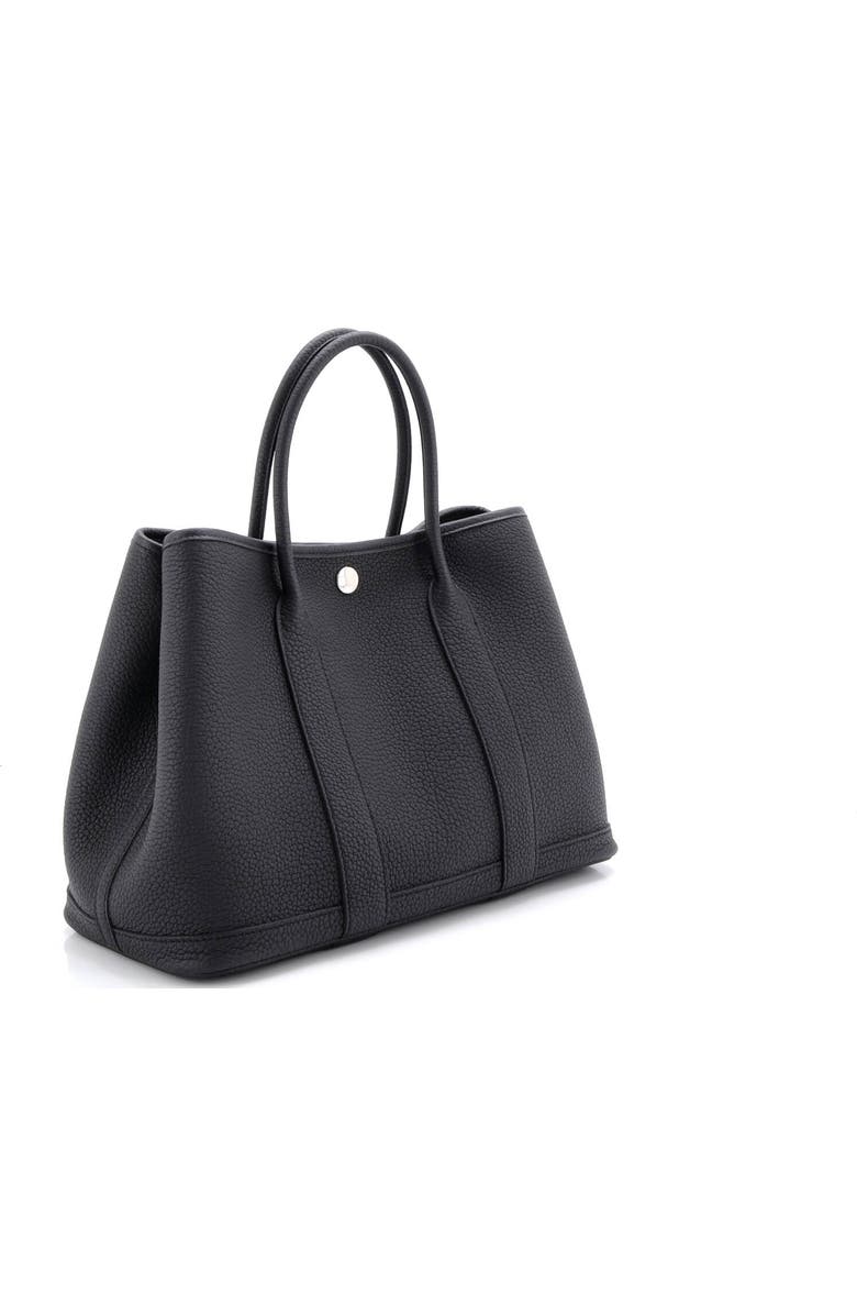 Pre-Owned Hermes Garden Party Tote Leather 30, Alternate, color, Noir