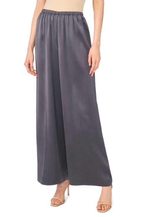 Wide Leg Satin Pants