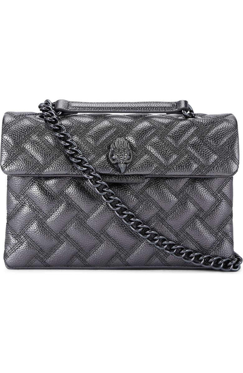 Kurt Geiger London Kensington Drench Quilted Leather Convertible Crossbody Bag, Main, color,
