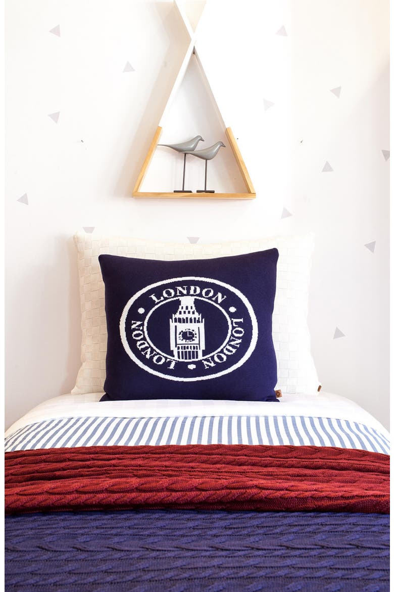 London Seal Accent Pillow, Alternate, color, MULTI
