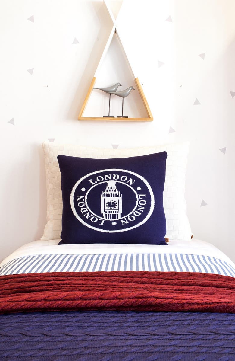 RIAN TRICOT London Seal Accent Pillow, Alternate, color, Multi