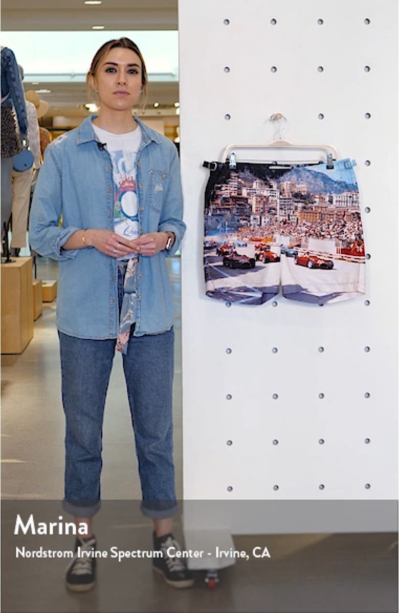 Bulldog Photographic Swim Trunks, sales video thumbnail