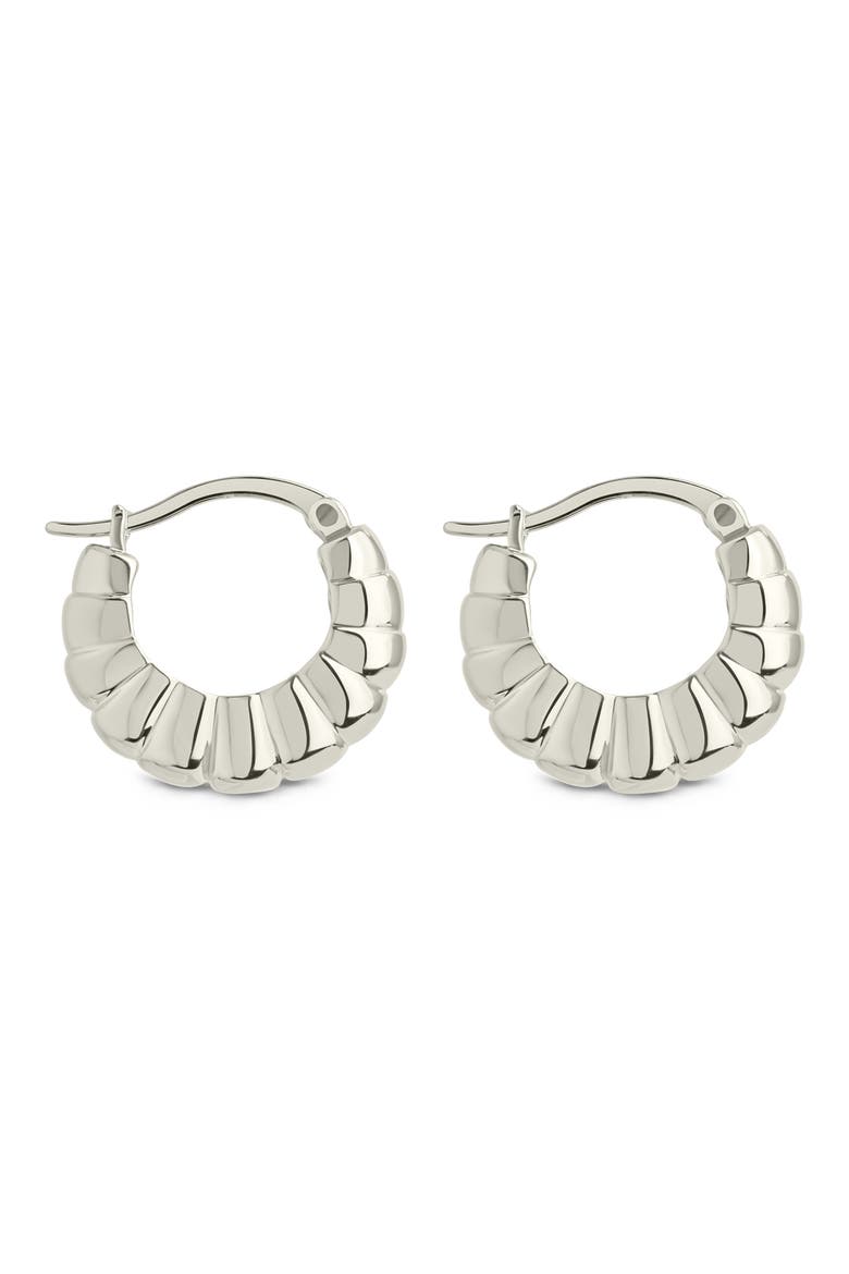 Lysandra Bubble Hoop Earrings, Alternate, color, SILVER
