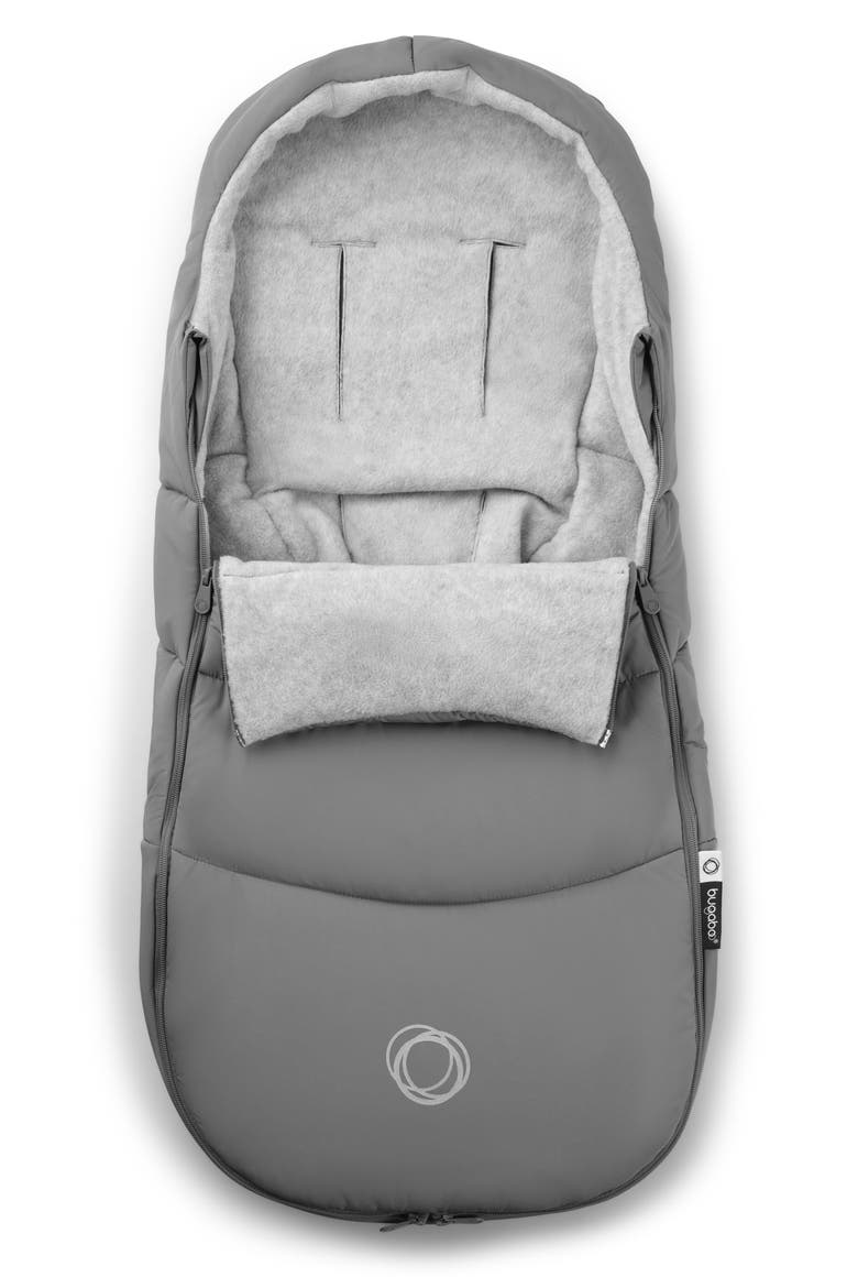 Water Repellent Stroller Footmuff, Alternate, color, MOON GREY
