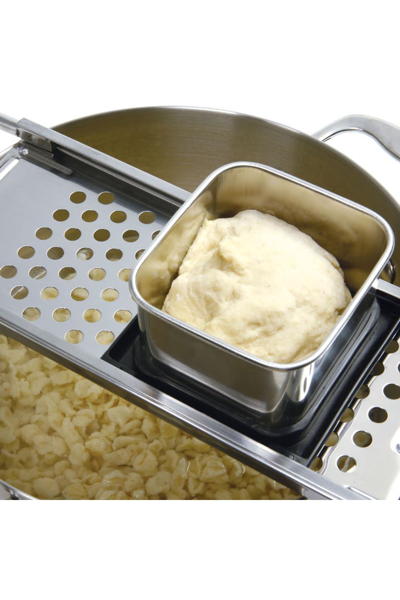 Stainless Steel Spaetzle Maker with Non-Slip Handle, Alternate, color, Silver