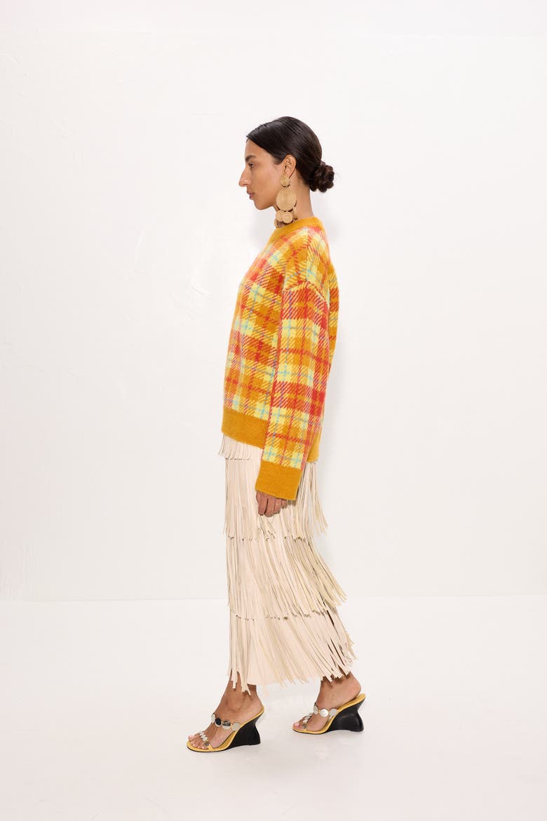 Calder Knit Sweater, Alternate, color, Solar Plaid