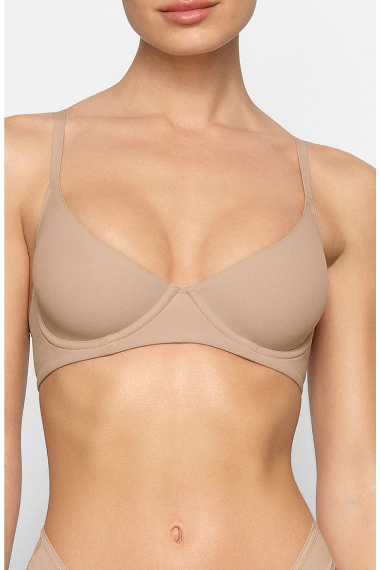 Fits Everybody Unlined Demi Bra, Main, color, CLAY