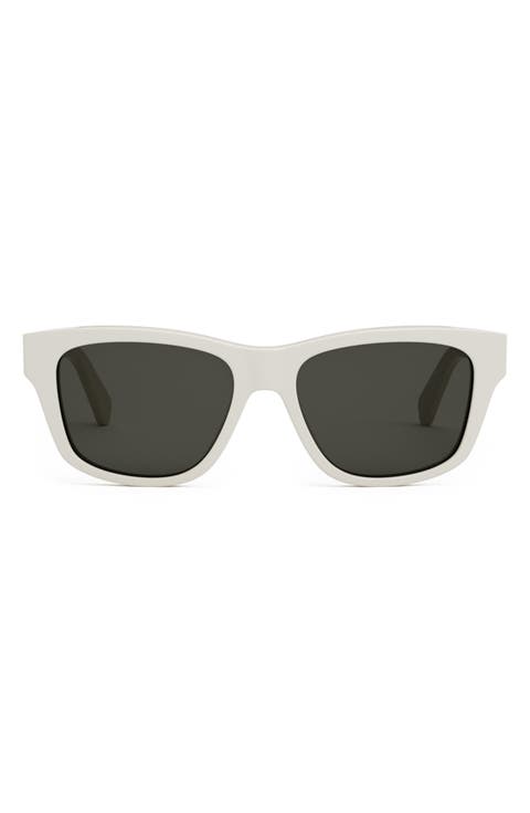 Monochroms 55mm Square Sunglasses