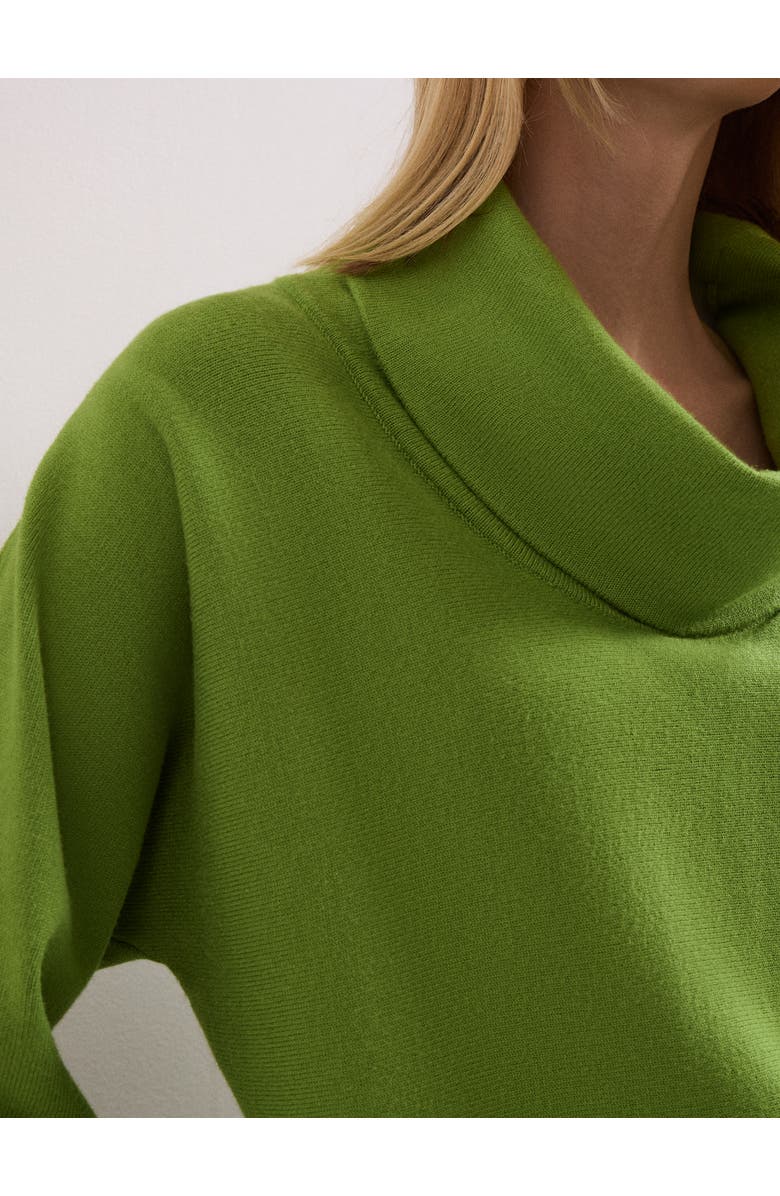 Phase Eight Ribbed Detailing Rosalie Cowl Jumper, Alternate, color, Green