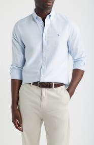 Nordstrom Sailboat Emblem Cotton Button-Down Oxford Shirt