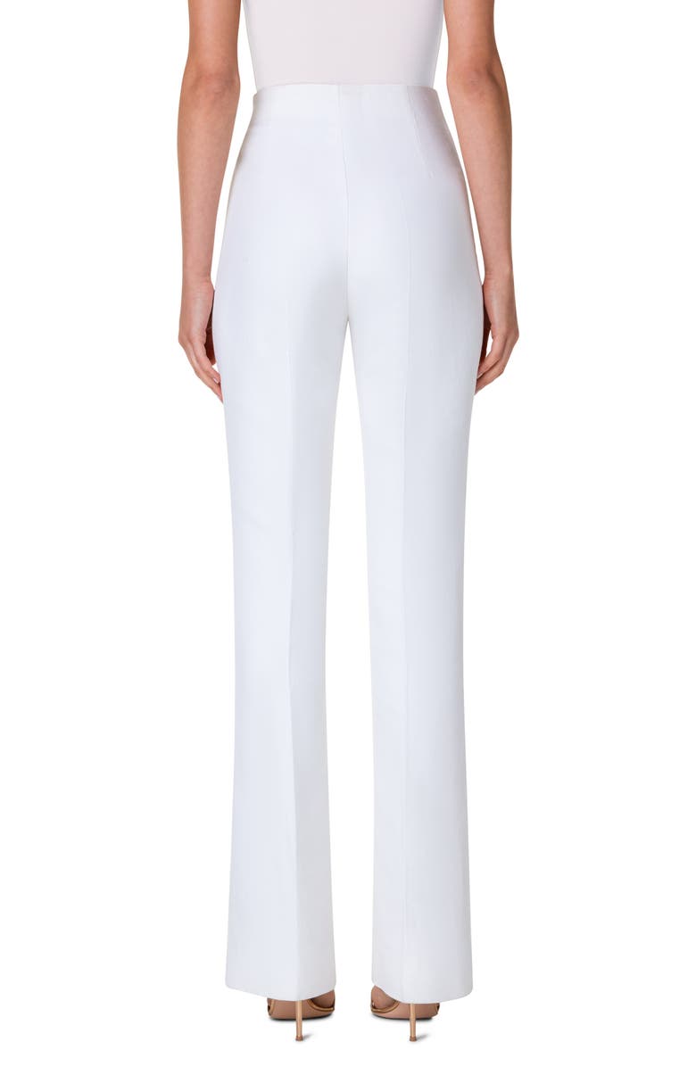 Akris Faralda High Waist Bootcut Cotton Blend Pants, Alternate, color,