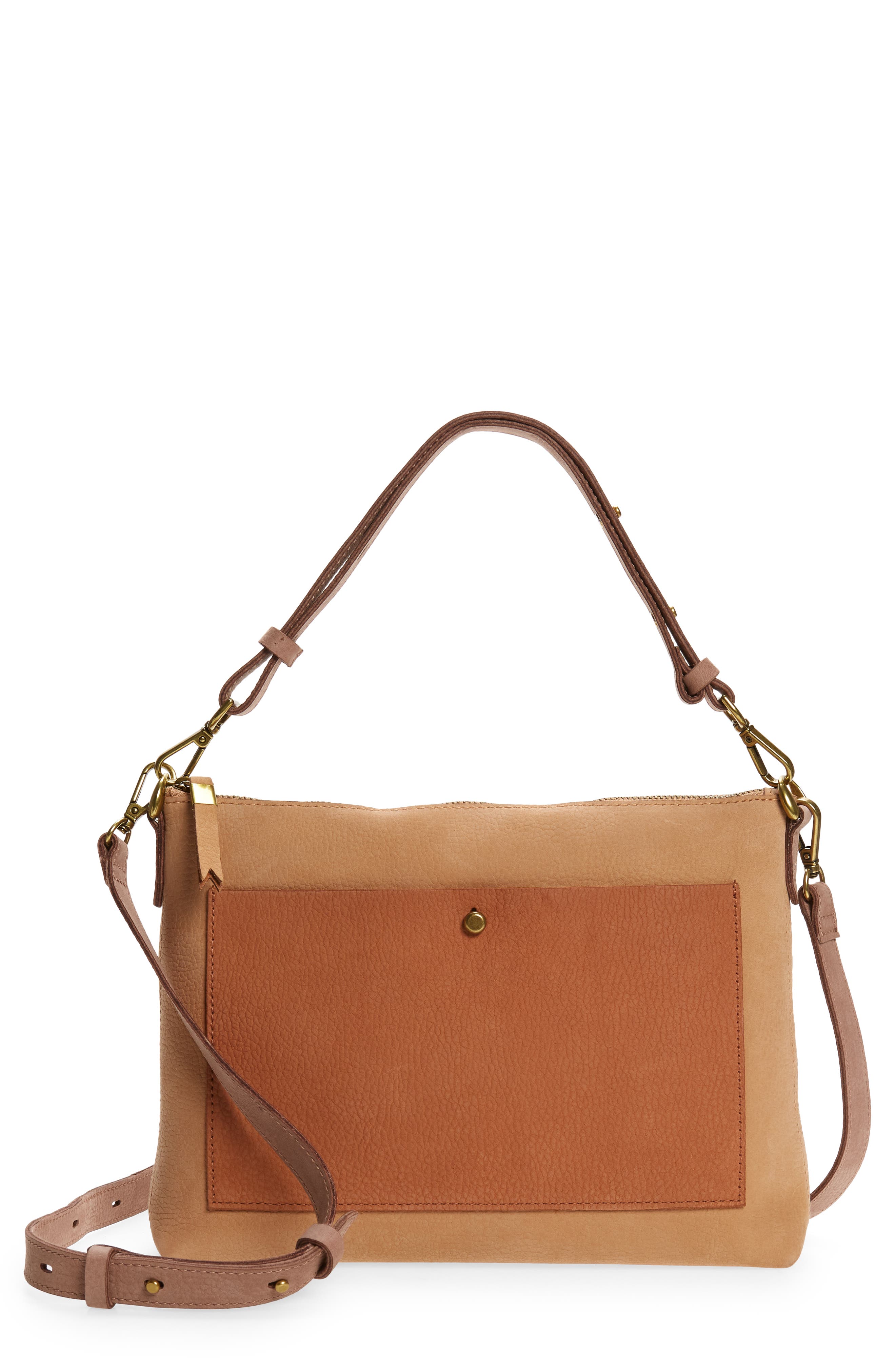 Madewell The Transport Shoulder Colorblock Crossbody Bag, Main, color, 