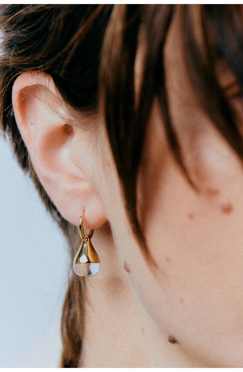 Otiumberg 14kt Gold Vermeil Stilla Quartz Earrings, Alternate, color, Yellow Toned Gold