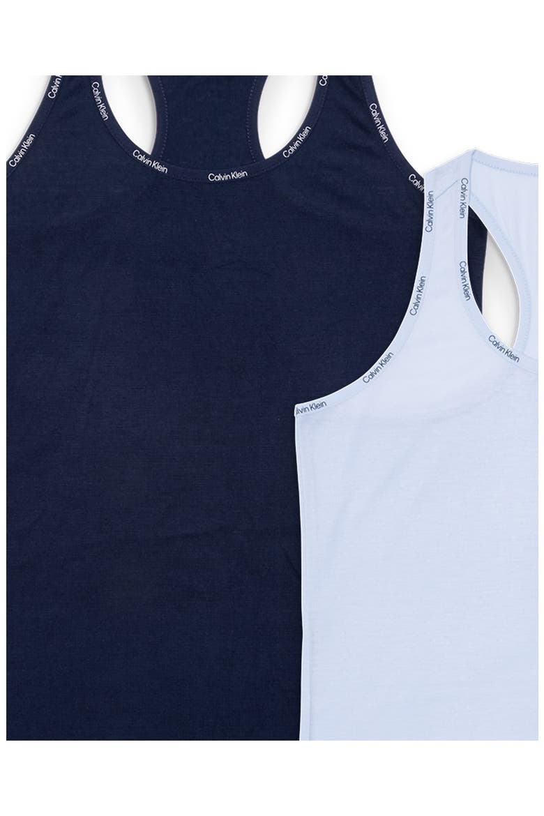 Kids' 2-Pack Assorted Racerback Nightgowns, Alternate, color, LIGHT BLUE/ NAVY BLUE