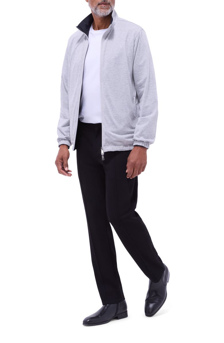 Bugatchi Water Repellent Reversible Jacket, Alternate, color, Black