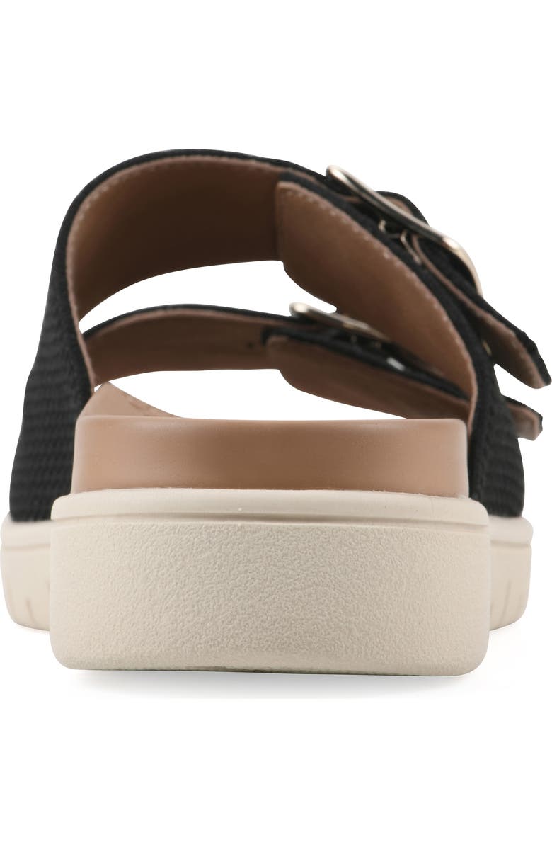 White Mountain Footwear Nanny FOM Recovery Slide Sandal, Alternate, color, Black/ Fabric