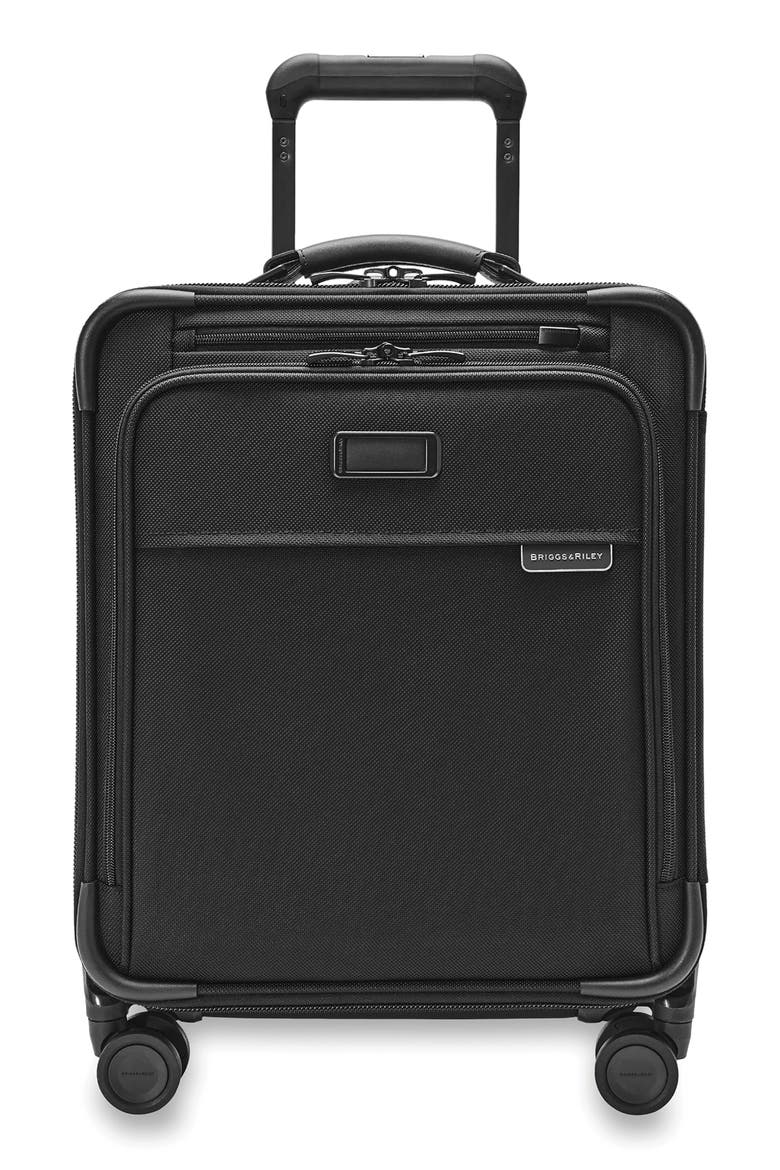 Baseline Compact Spinner Carry-On, Main, color, BLACK