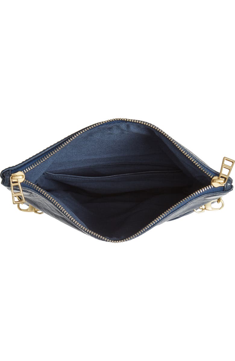 Zadig & Voltaire Zagid & Voltaire Rock Crush Leather Clutch, Alternate, color,