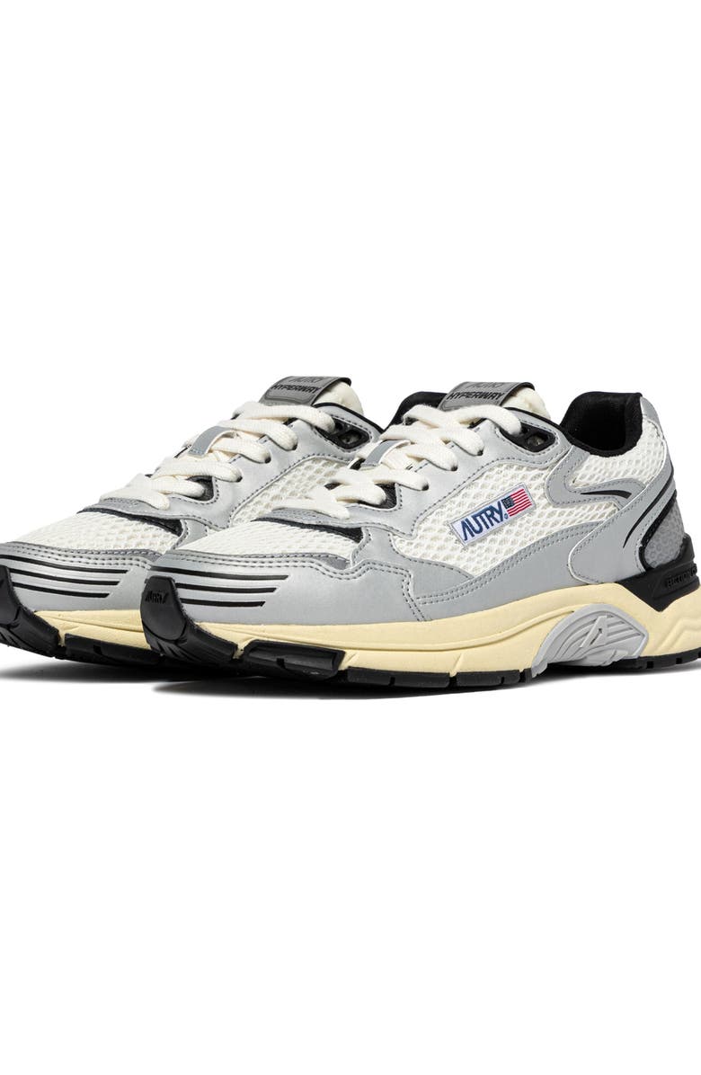 AUTRY Hyperway Low Sneaker, Main, color, Silver/ Black
