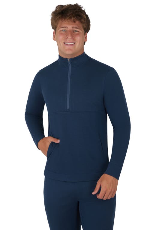 90 Degree By Reflex Tek Scuba Pullover In Blue