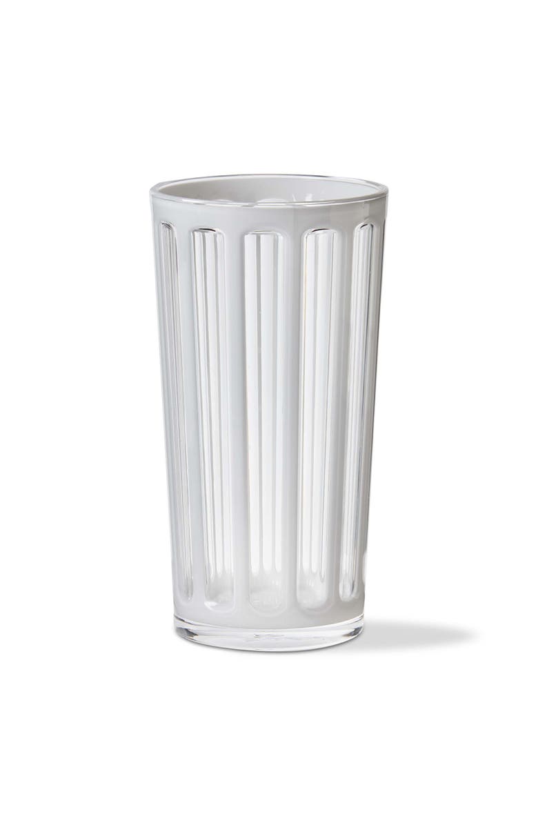 tag Villa White Acrylic Tumbler Set of 6 BPA-Free Dishwasher Safe, Alternate, color, White