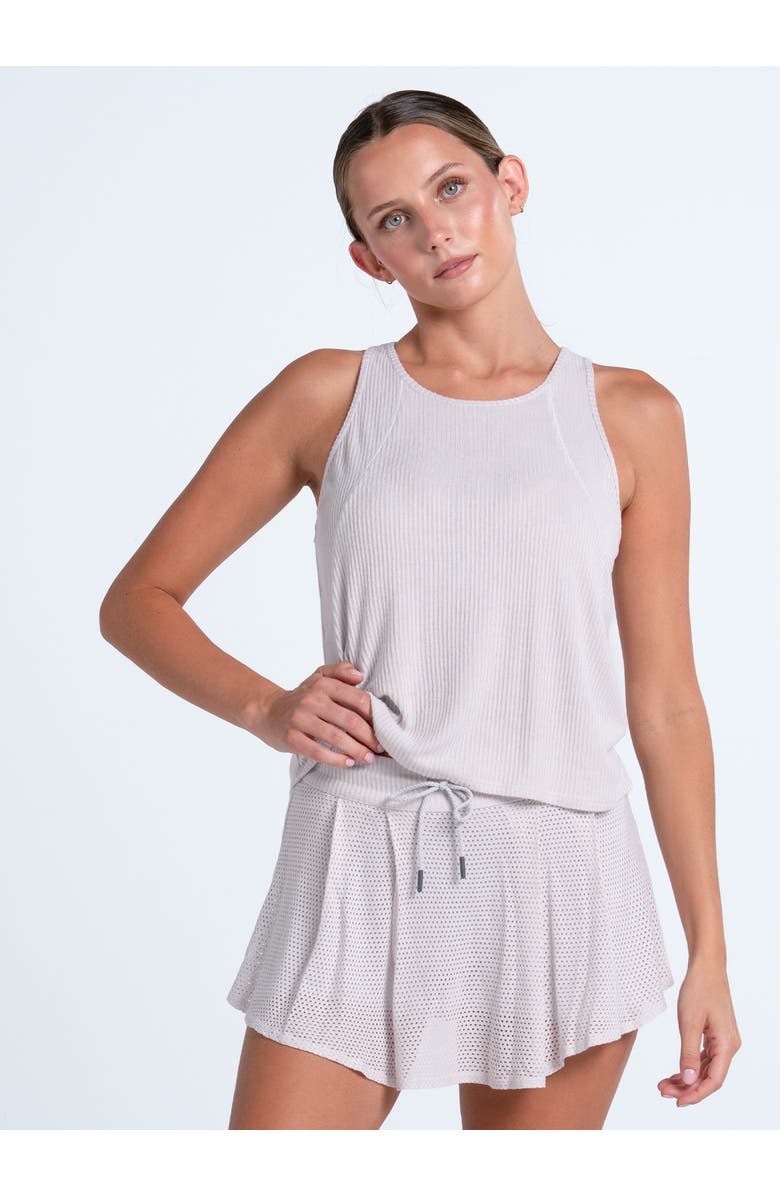 Lucky in Love Rib Breezy Tank, Alternate, color, Birch