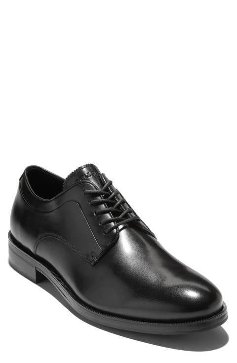 Dean Plain Toe Leather Derby (Men)