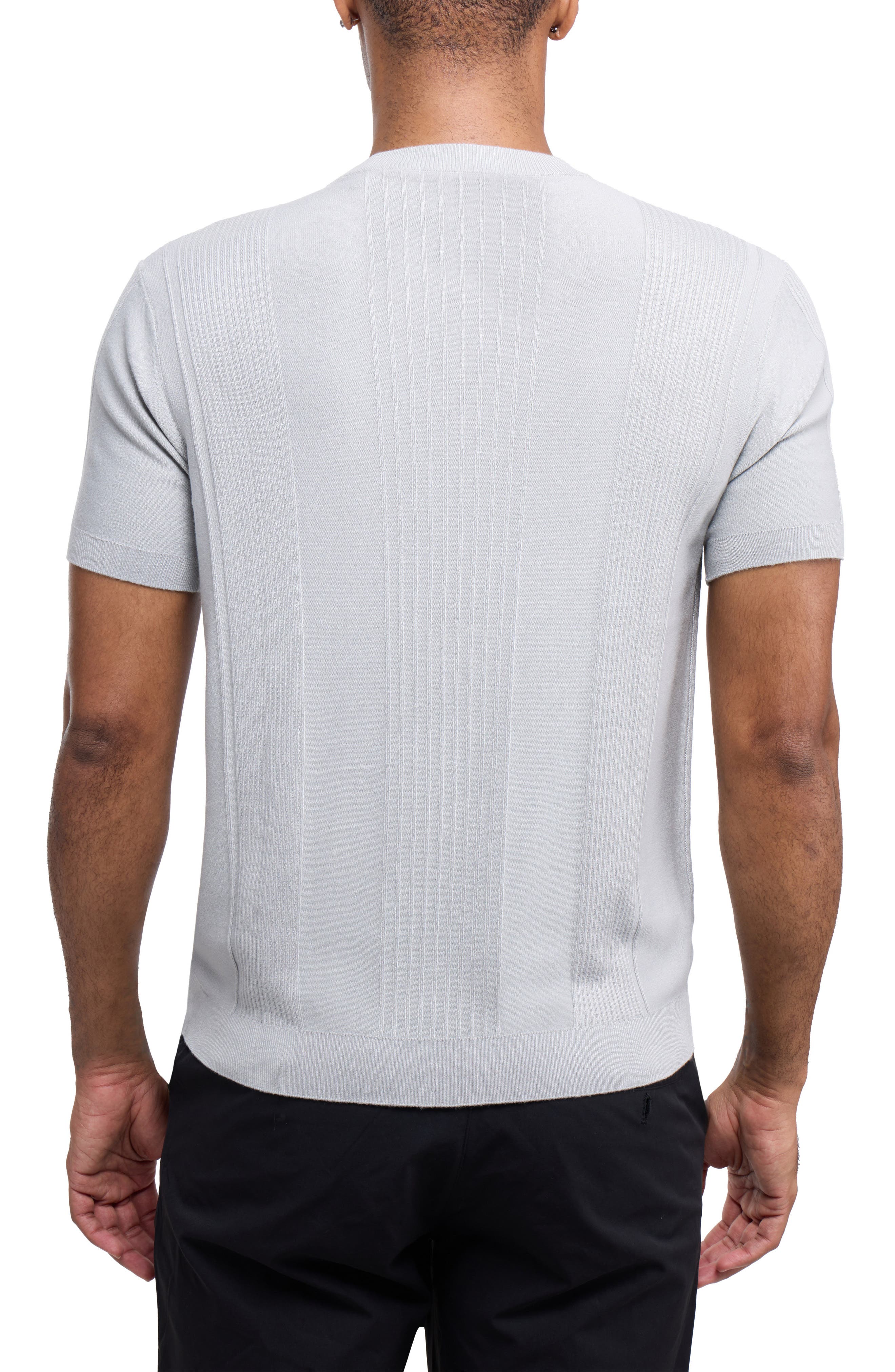 Stripe Short Sleeve Sweater - image 4