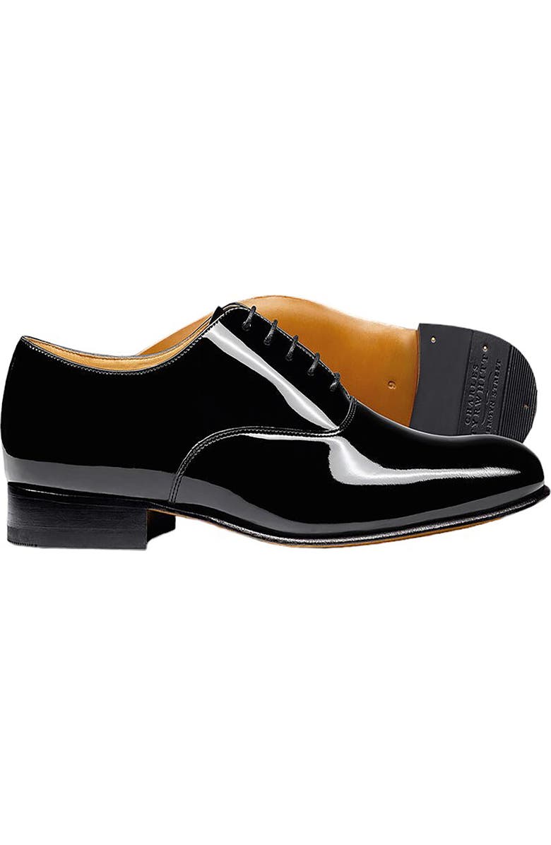 Charles Tyrwhitt Patent Oxford Shoe, Main, color, Black