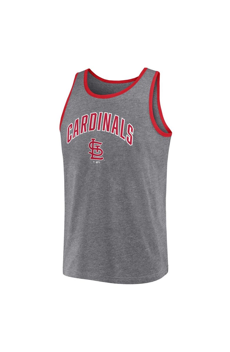 FANATICS Men's Fanatics Branded Heather Gray St. Louis Cardinals Primary Tank Top, Alternate, color, Heather Gray