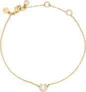 Kate Spade New York pavé horseshoe charm bracelet