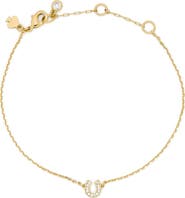 Kate Spade New York pavé horseshoe charm bracelet
