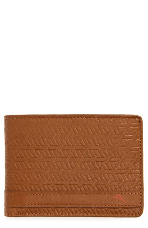 Embossed Leather Bifold Wallet