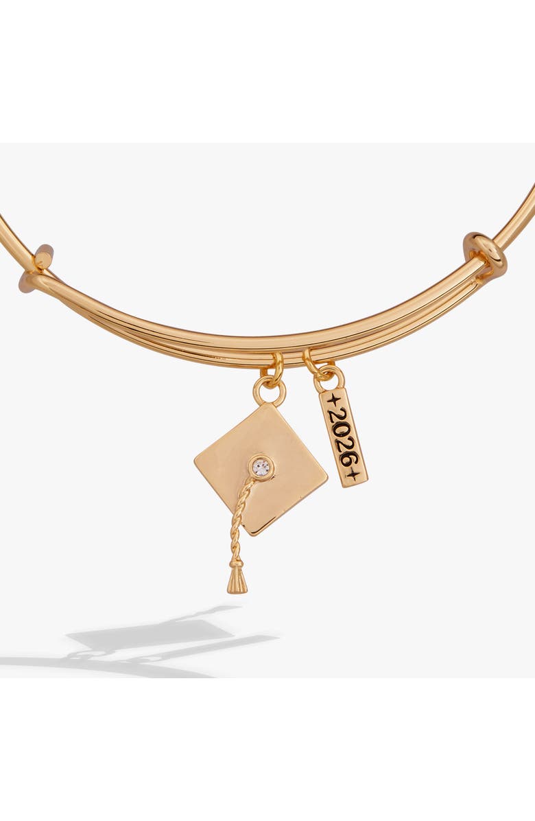 Alex and Ani Graduation 2026 Multi-Charm Bangle, Alternate, color, Gold
