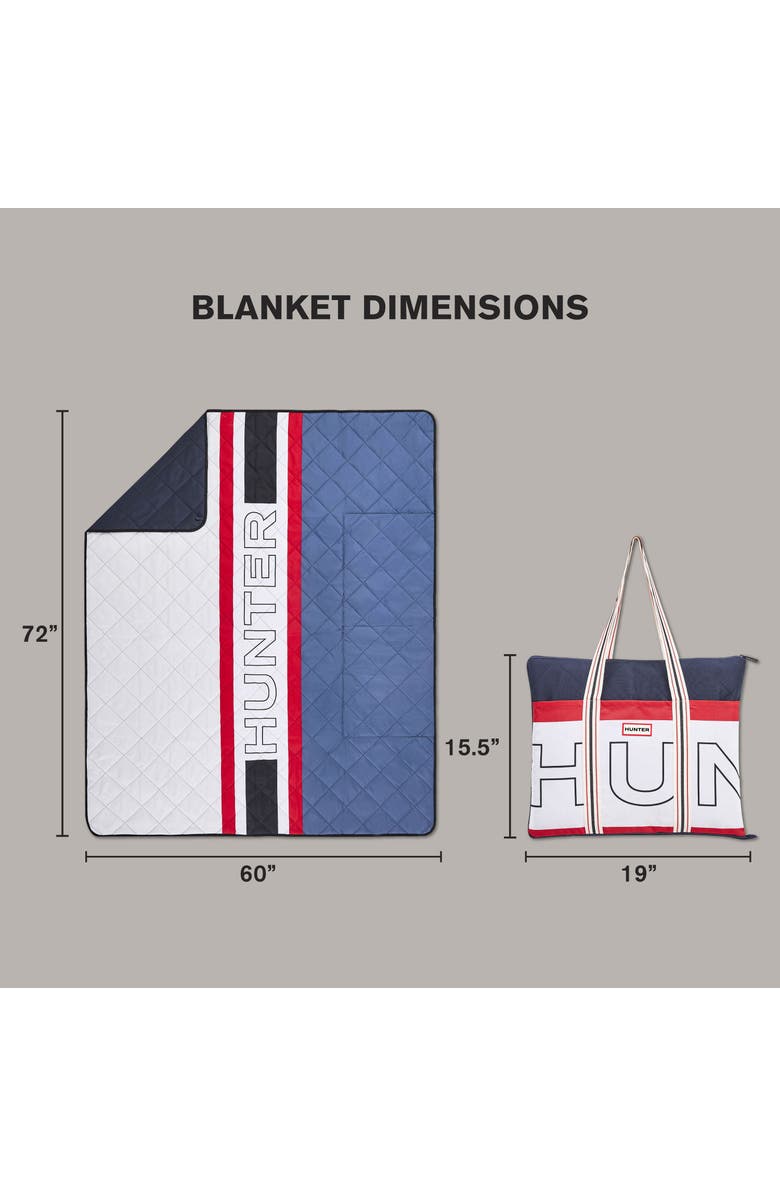 Hunter Outdoor Blanket, Alternate, color, Hunter Stripe