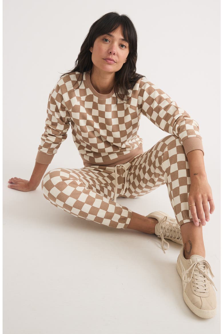 Anytime Checkerboard Joggers, Alternate, color, CHECKER