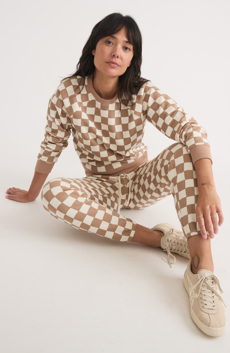 Marine Layer Anytime Checkerboard Joggers, Alternate, color,