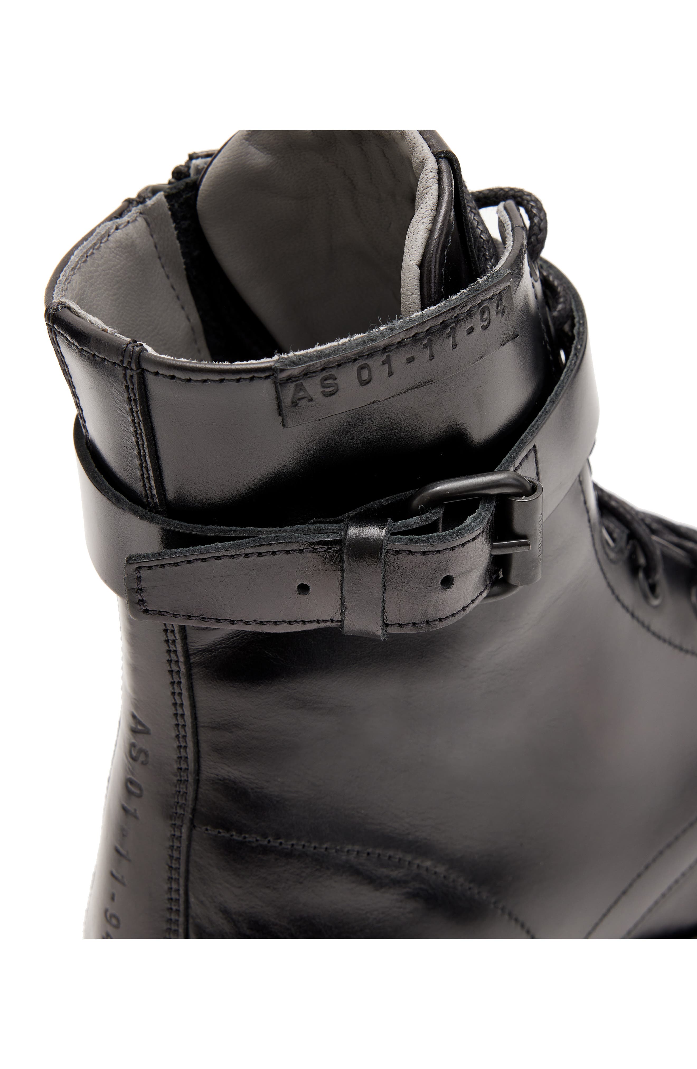 AllSaints Porter Buckle Boot, Alternate, color, 