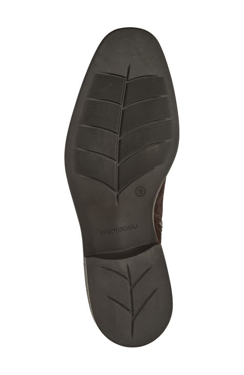Bruno Magli Raging Leather Ankle Boot In Brown