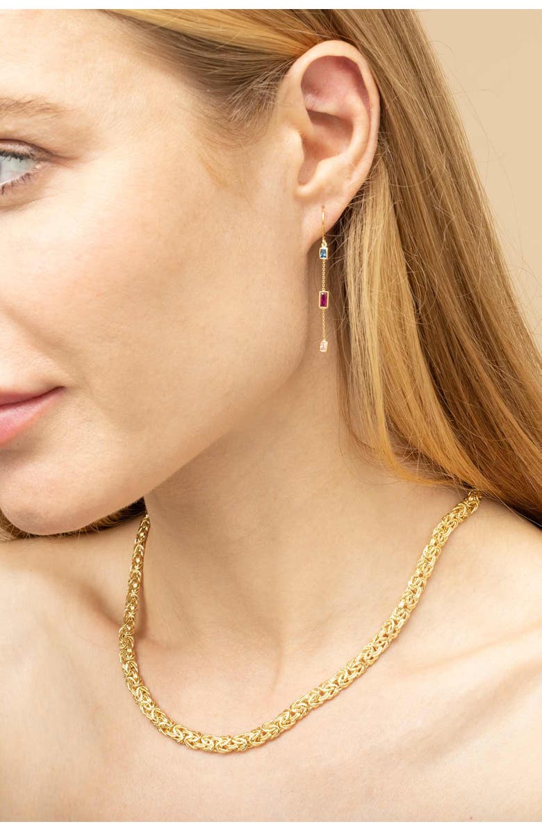 Oradina 10K Gold Byzantine Chain Necklace, Alternate, color, Yellow Gold